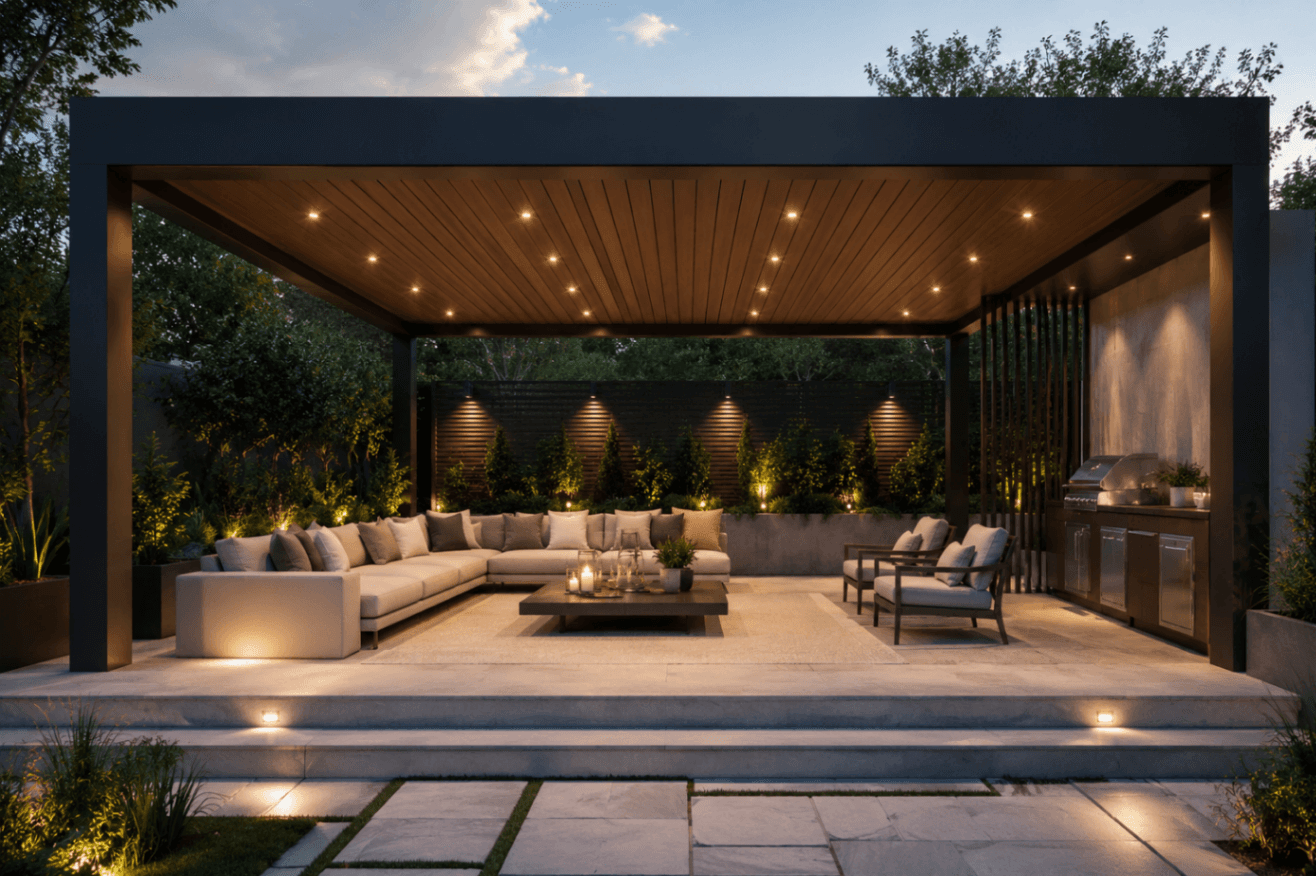 Fixed Roof Pergolas — Atlanta Pergola outdoor living system